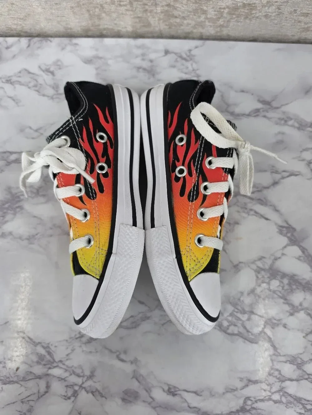 Converse Chuck Taylor All Star Low Archive Flames Kids Toddler Size 12 366197F